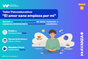 Taller Psicoeducativo: El amor sano empieza por mí