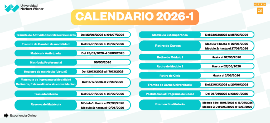 📅Calendario Académico 2026-1