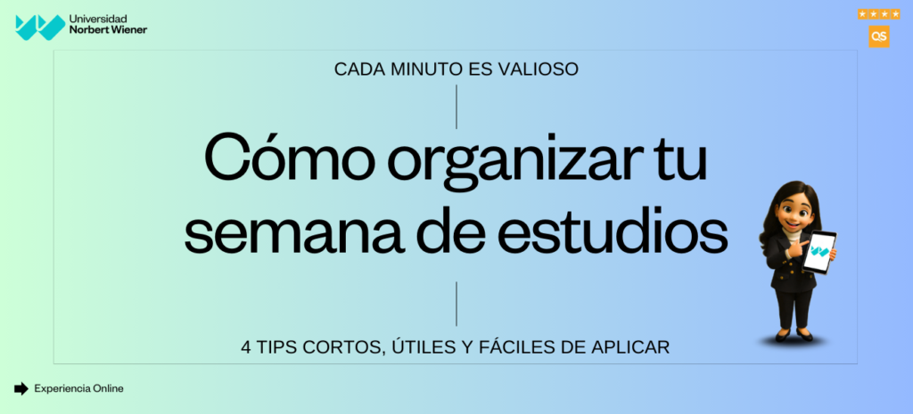 ¿Cómo organizar tu semana de estudios?